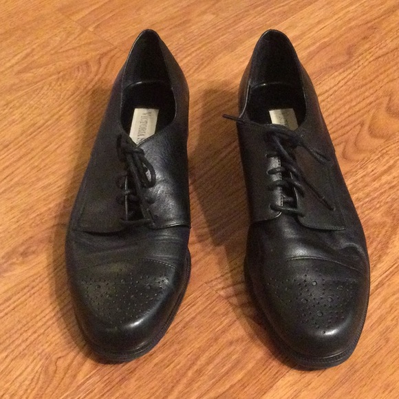 Victoria Spencer Black Leather Style Abbey Lace Loafers - Picture 2 of 5